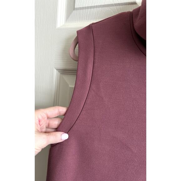 VARLEY Women's Leigh Wild Rhubarb High Neck Doublesoft Cinch Waist Tank Top M - Picture 8 of 14